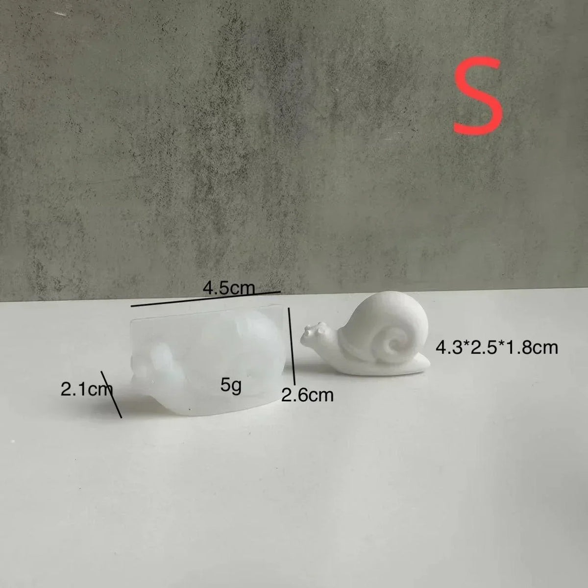 Snail Silicone Mold – DIY Epoxy Resin & Plaster Casting Mold Silicone Casting Mold Axl S
