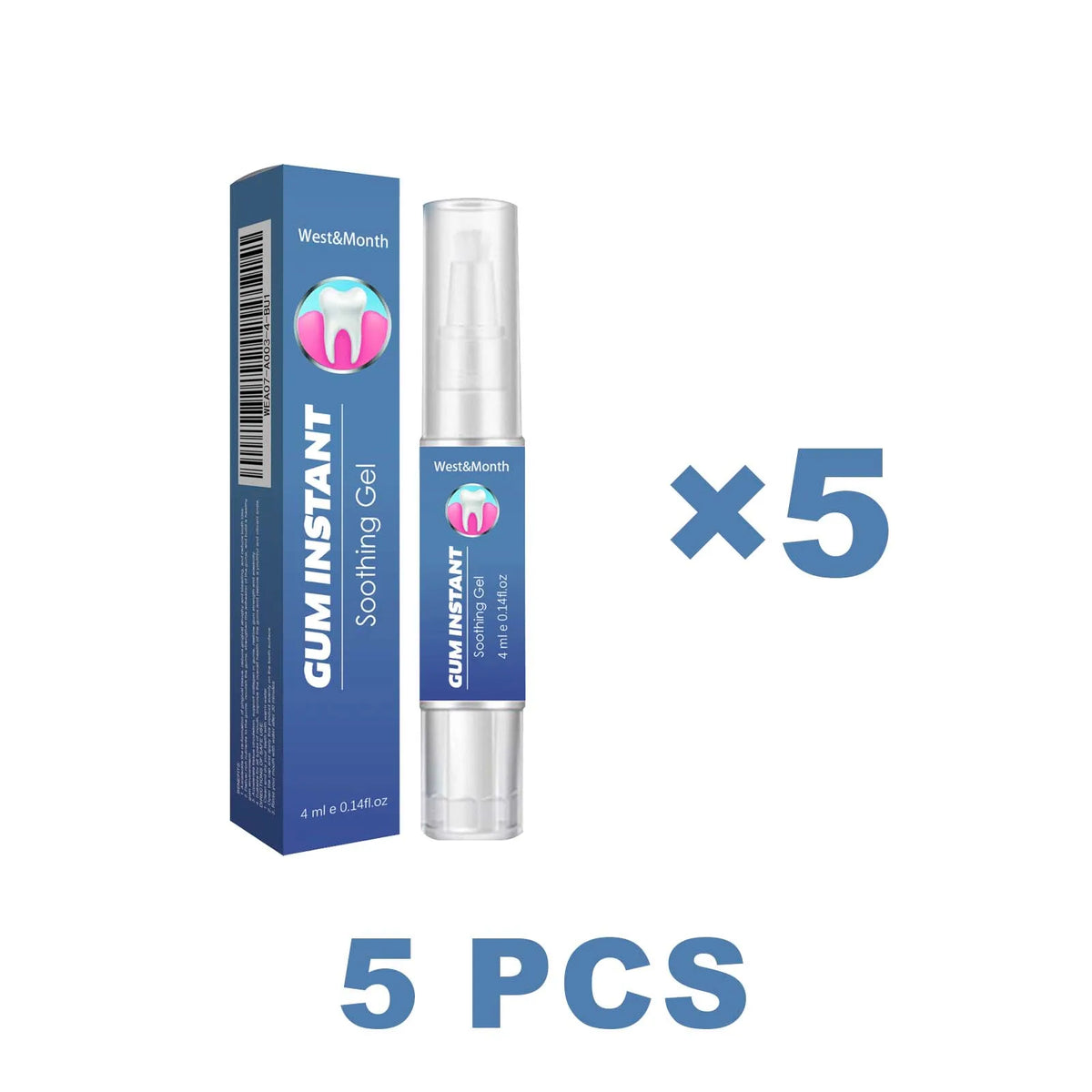 Gum Repair Strengthening Gel – Aloe Vera Deep Clean 4ml Oral Care Gel Axl 5 PCS