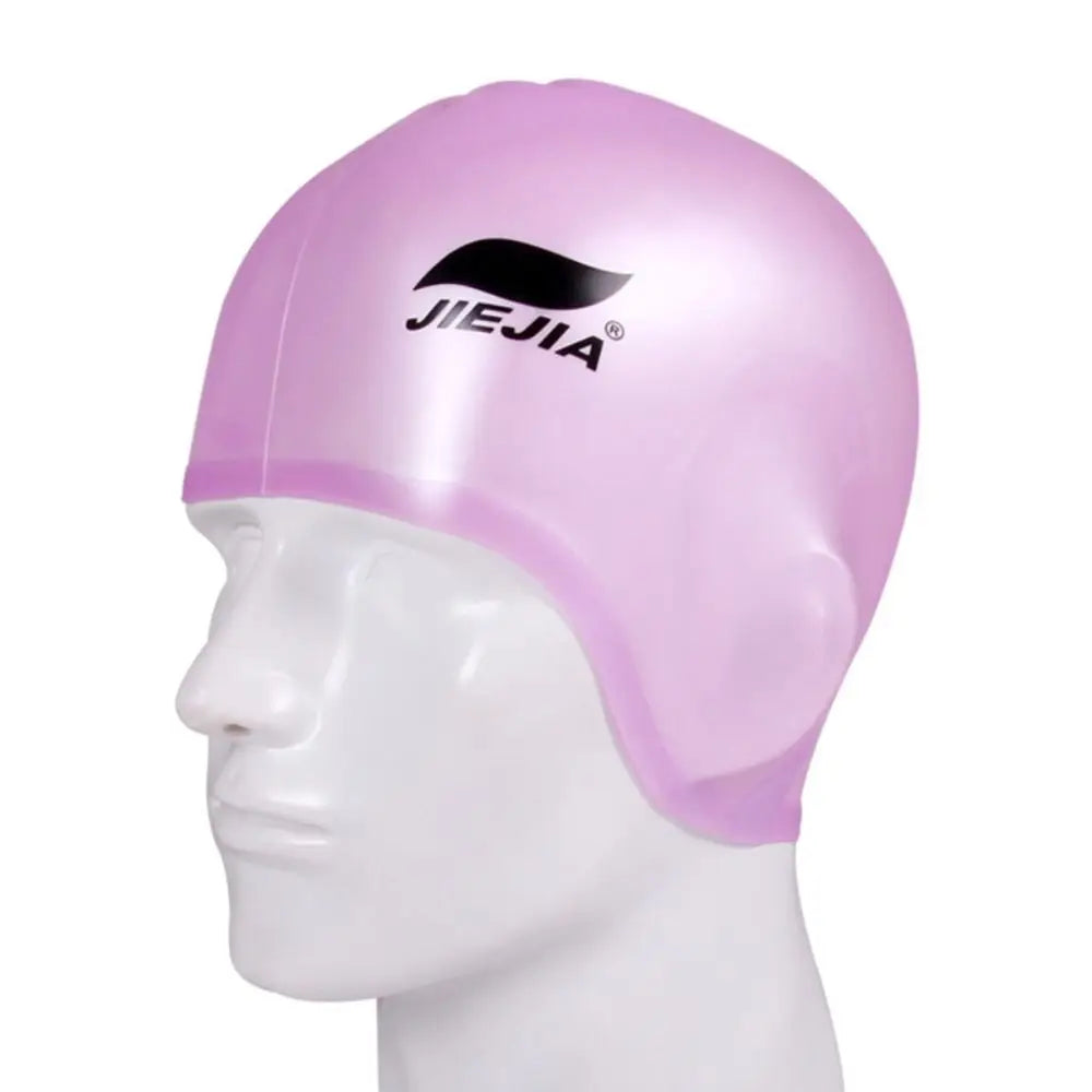 Silicone Swimming Cap – Waterproof Ear Protection Swim Hat Silicone Swim Cap Axl Pink