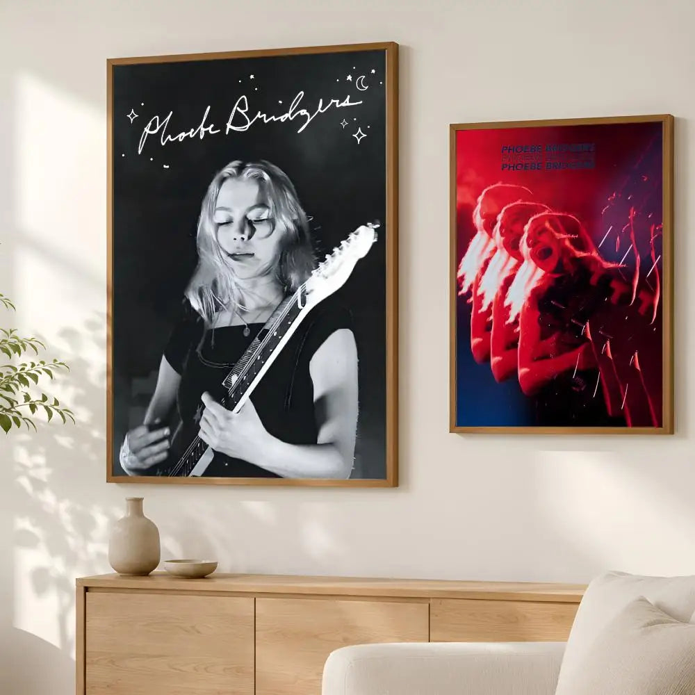Phoebe Bridgers HD PVC Wall Art Poster – Self-Stick Decor Wall Art Poster Axl