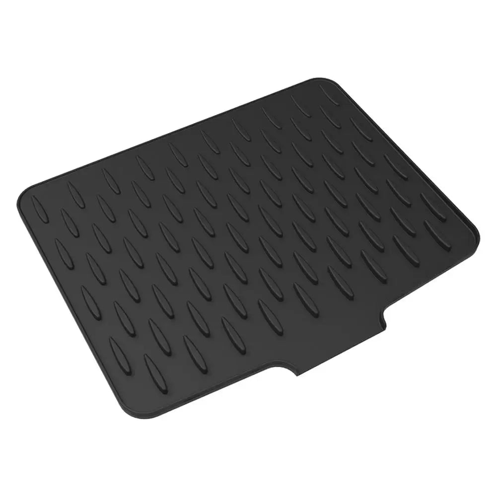 Silicone Drain Mat – Anti-Slip Heat-Resistant Kitchen Pad Silicone Drain Mat Axl black M