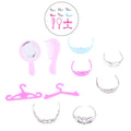 10Pcs Dollhouse Miniature Princess Jewelry Set – Crown & More Doll Accessories Set Axl A4