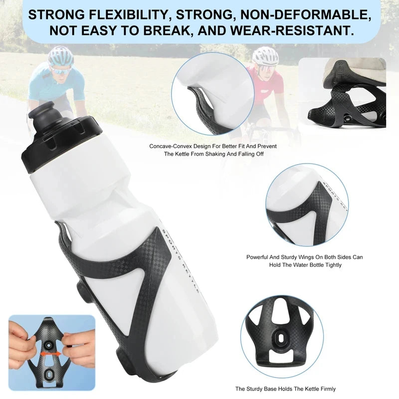 HUALONG Carbon Fiber Bike Bottle Cage – Road MTB Gravel Bike Bottle Cage Axl