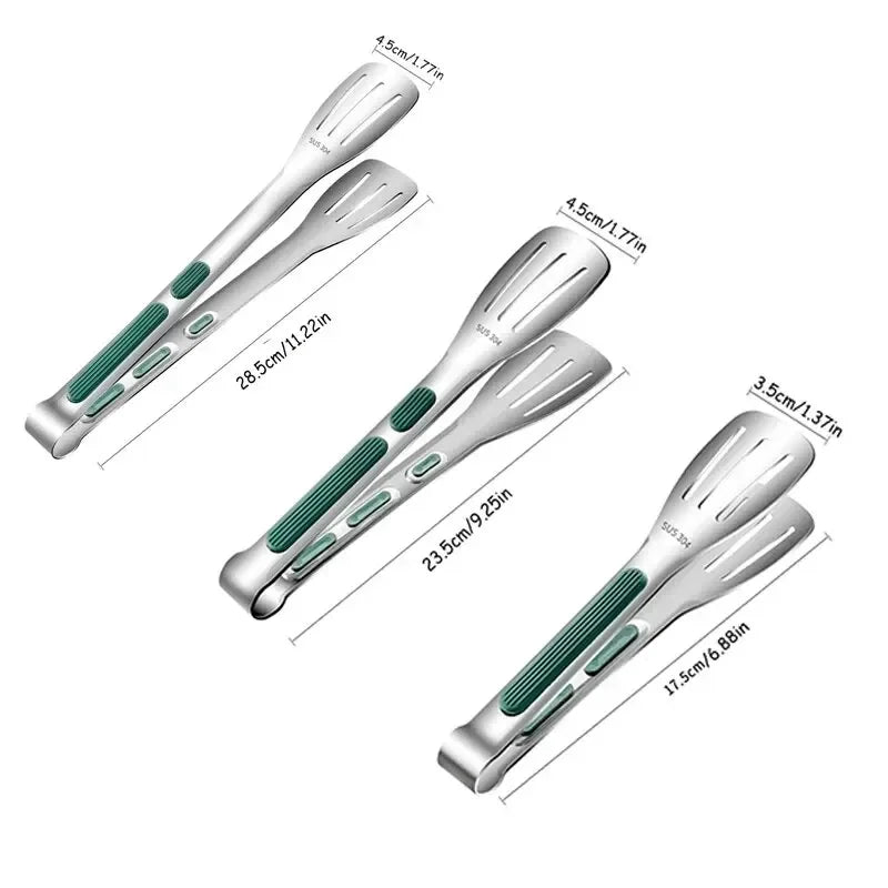 Stainless Steel Non-Slip Food Tongs – BBQ, Grill & Kitchen Kitchen Food Tongs Axl