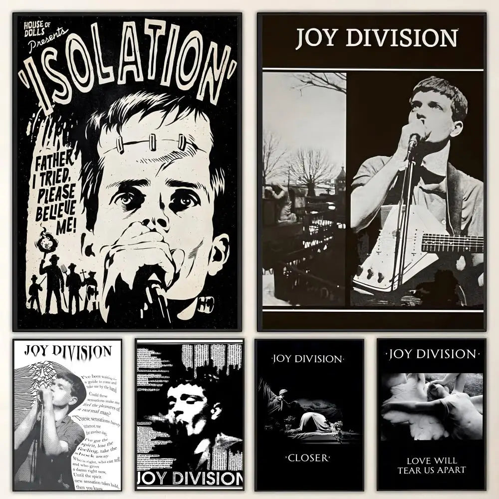 J-Joy D-Division Band HD Poster | Waterproof Wall Art Decor Music Band Poster Axl