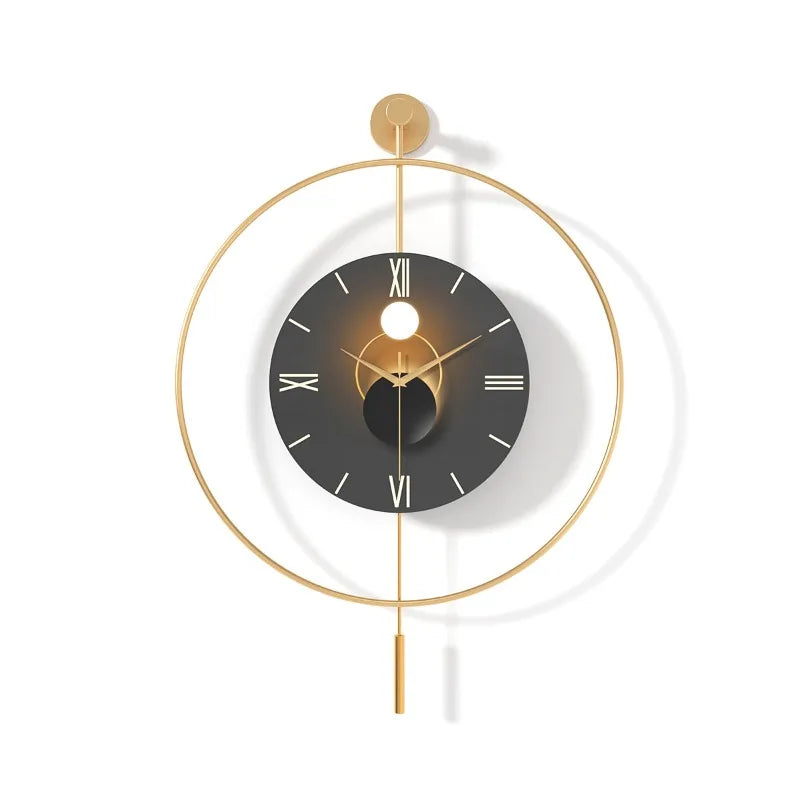 Modern Silent Wall Clock – Minimalist Metal Round 50/60CM Wall Clock Axl 500013 60CM