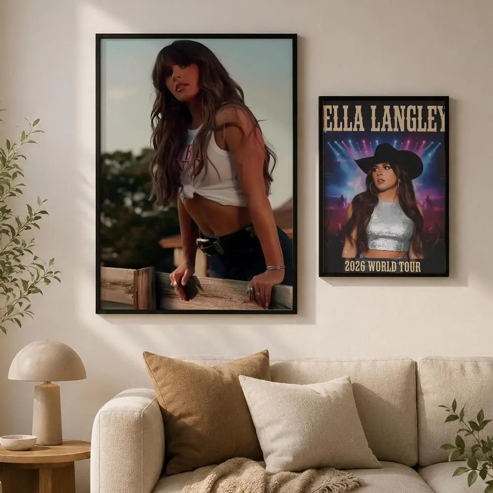 Ella Langley Peel-and-Stick PVC Wall Poster – HD Music Art Wall Art Poster Axl