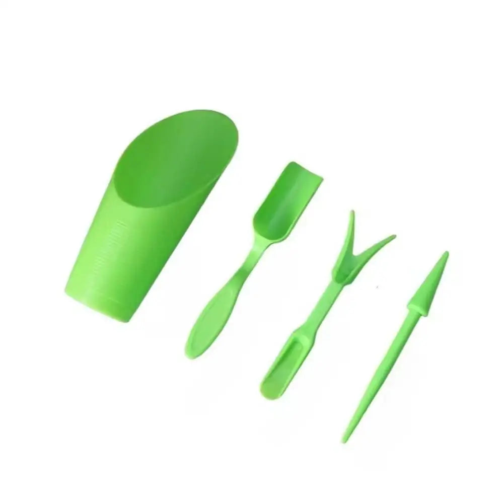 4-Piece Mini Garden Tool Set – Succulent & Potted Plant Tools Mini Garden Tool Set Axl S green