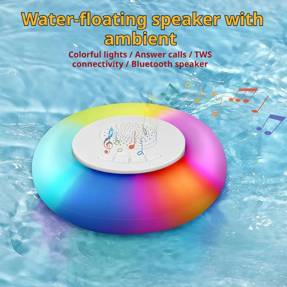Floating Pool Bluetooth Speaker | IP65 Waterproof, 7-Color LED Floating Pool Speaker Axl