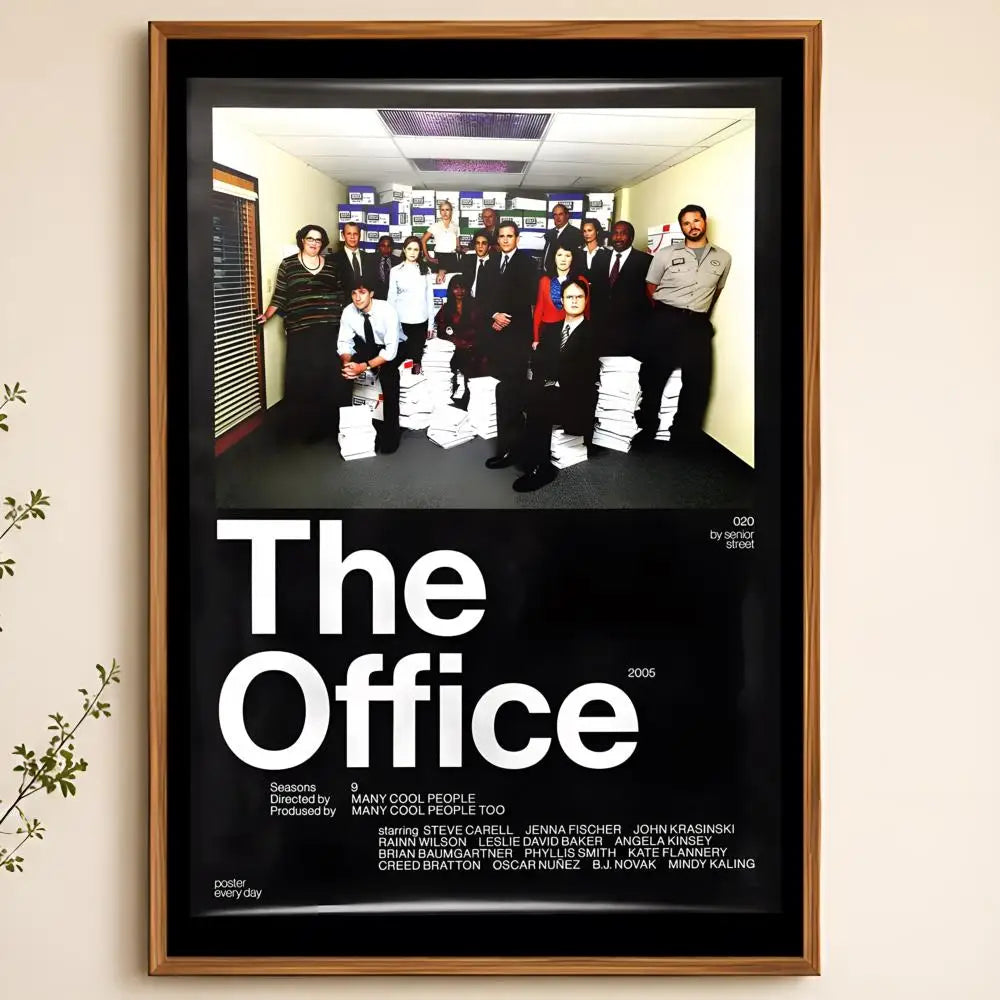 The Office TV Show Peel-and-Stick PVC Wall Poster | HD Art Wall Poster Axl White09 50X70cmNoframe