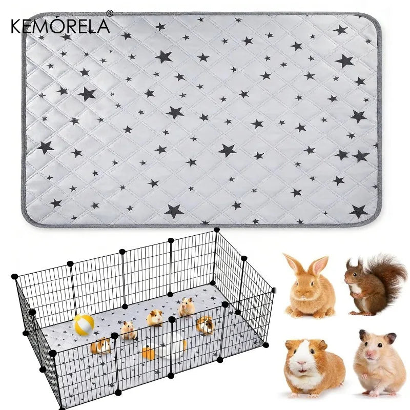 Washable Guinea Pig & Hamster Cage Mat – Waterproof Anti-Slip Small Pet Cage Mat Axl