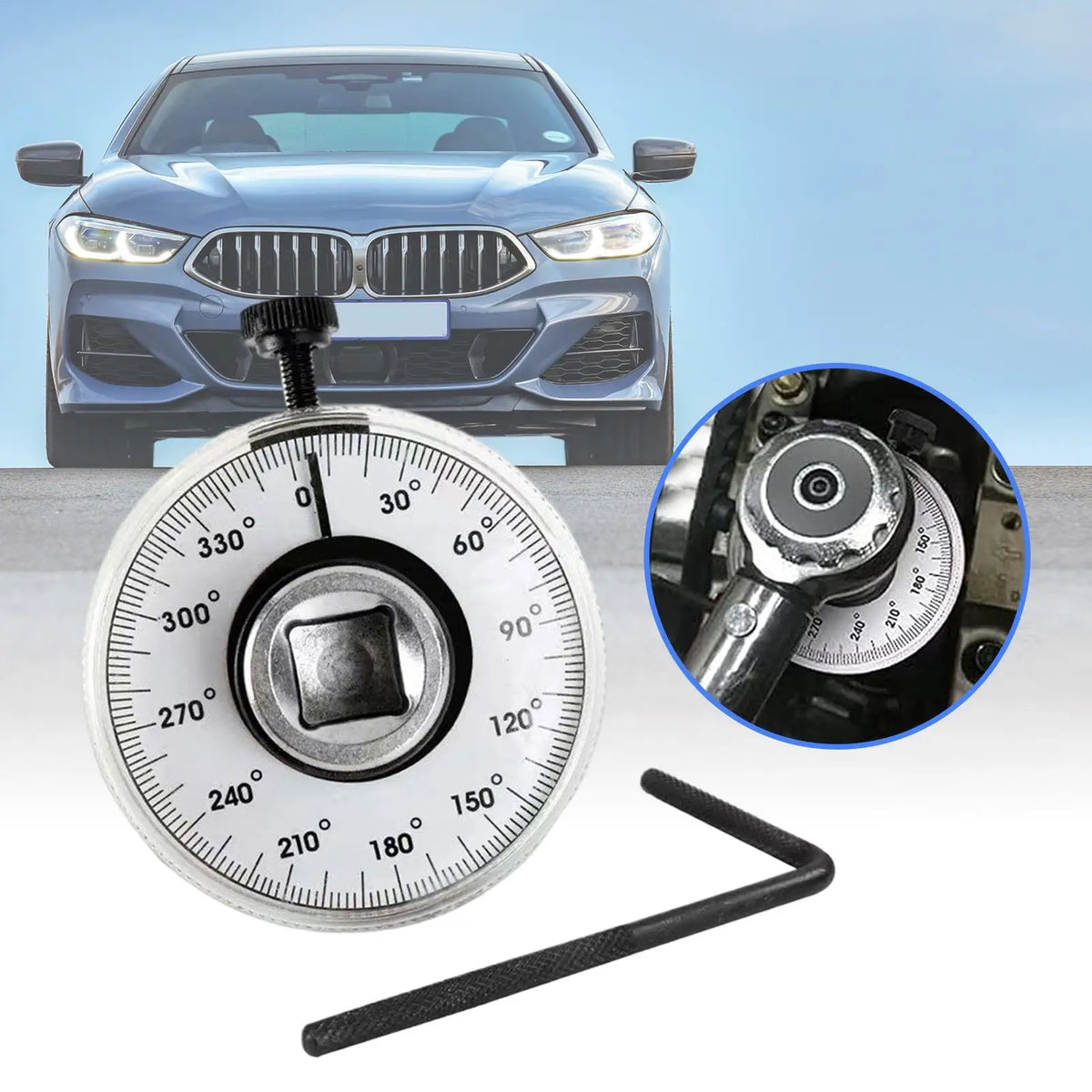 Torque Angle Gauge – Precision Wrench Adapter 0–330 Nm Torque Angle Gauge Axl