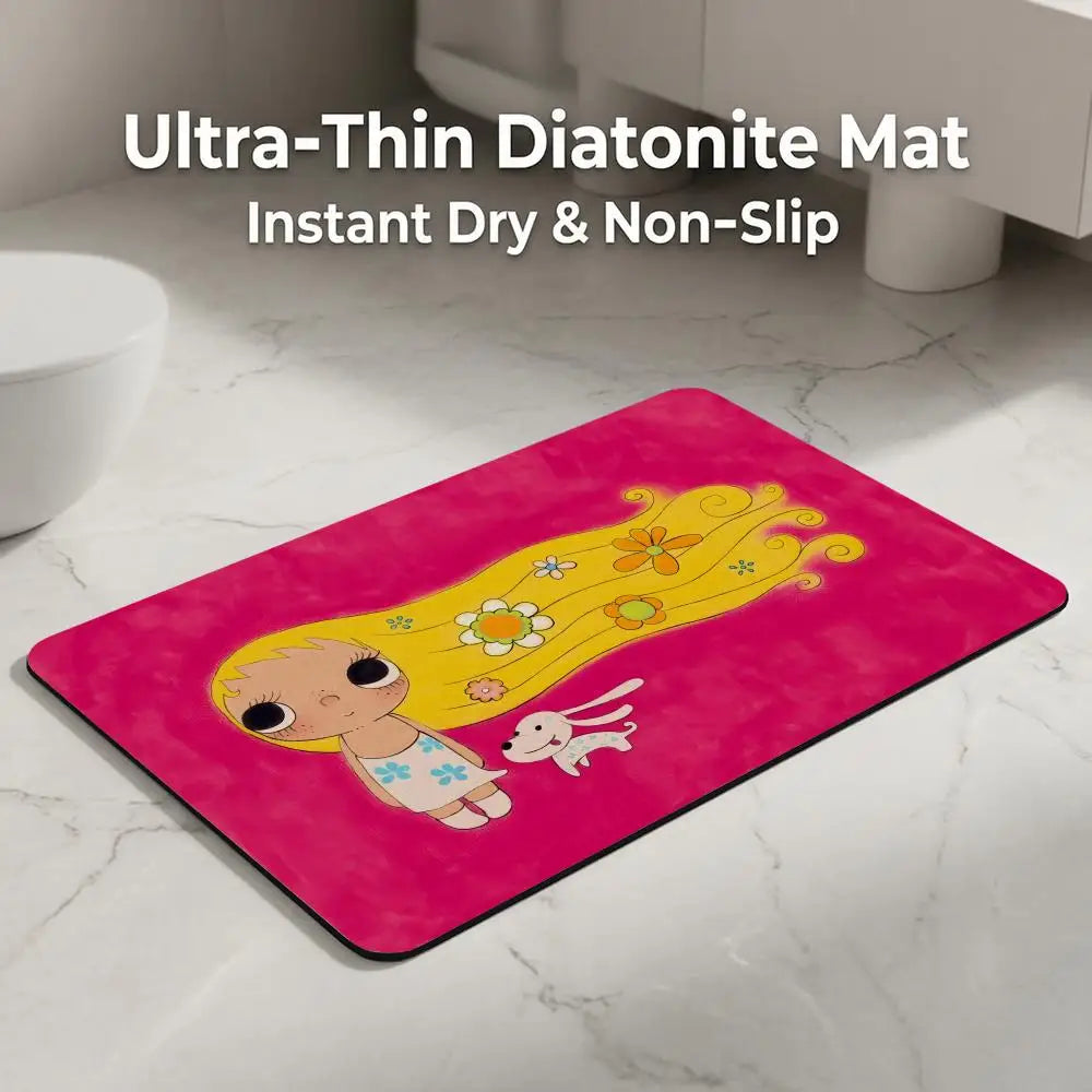Diatomite Bath Mat – Quick Dry, Non-Slip & Absorbent Floor Mat Bath Mat Axl
