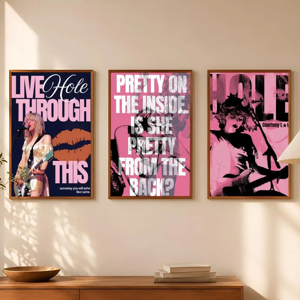 Band H-Hole Self-Stick HD PVC Wall Art Poster – Waterproof Decor Wall Art Poster Axl