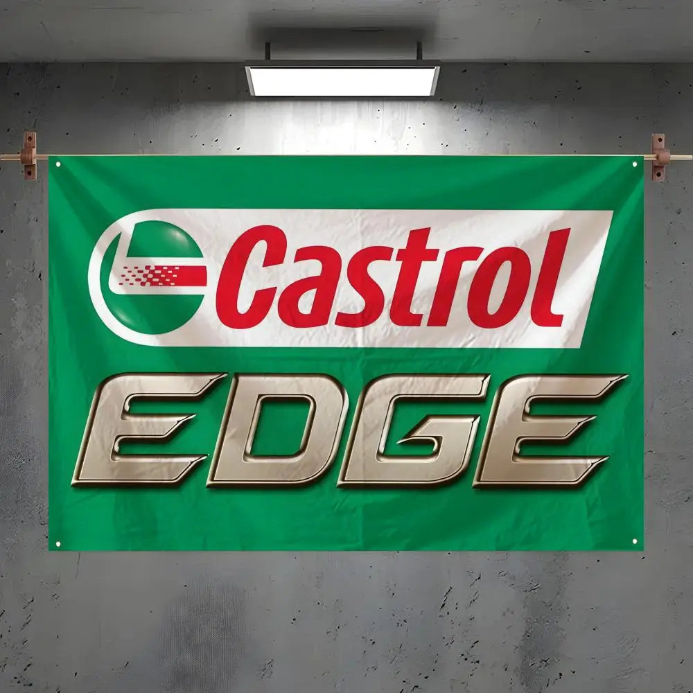 Castrol Wall Flag – Indoor & Outdoor Decorative Art Banner Decorative Wall Flag Axl White6 100x150cm