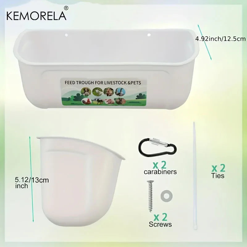 Large Chicken Feeders & Waterers with Clips – 4.5 Qt, 1/3/5 Pk Poultry Feeder Waterer Axl