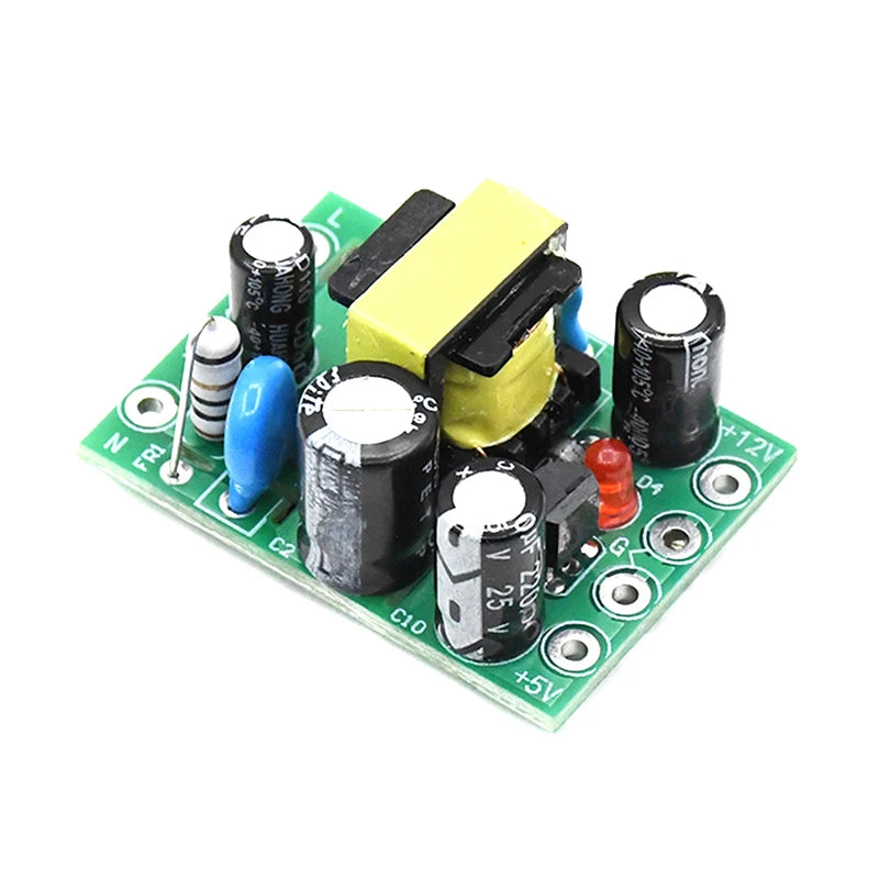 Mini AC to DC Converter Module – 110/220V to 12V & 5V Output AC-DC Power Module Axl