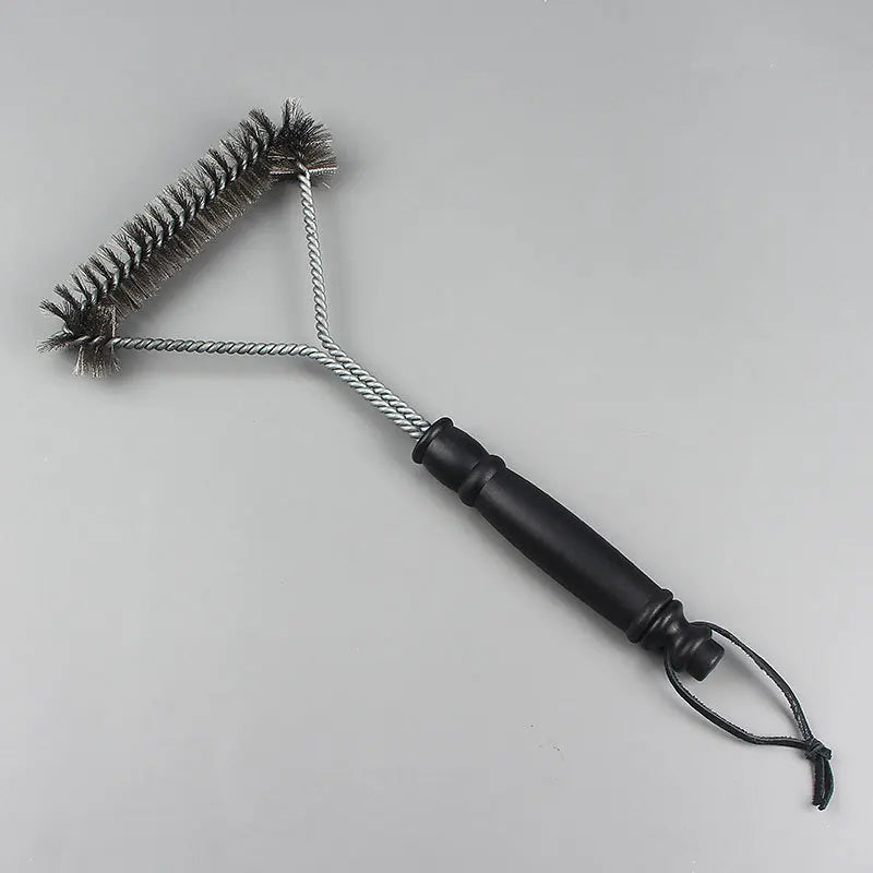 Steel Wire BBQ Grill Cleaning Brush – Heavy-Duty Scrubber BBQ Grill Brush Axl single-head steel wi