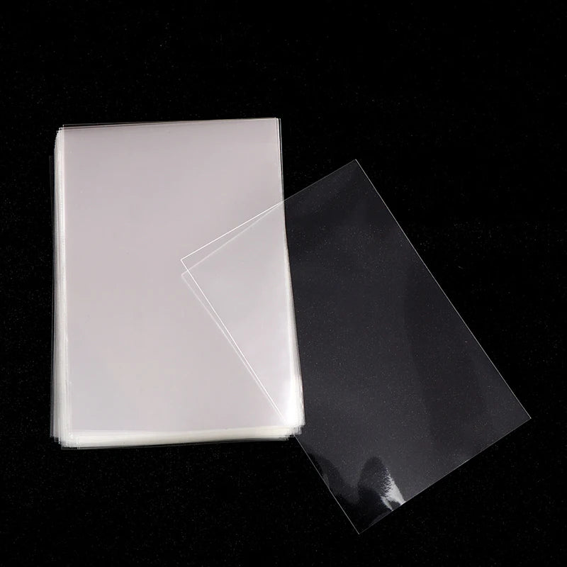 100 PCS Transparent Card Sleeves 9×6cm | PVC Card Protectors Card Sleeves Axl