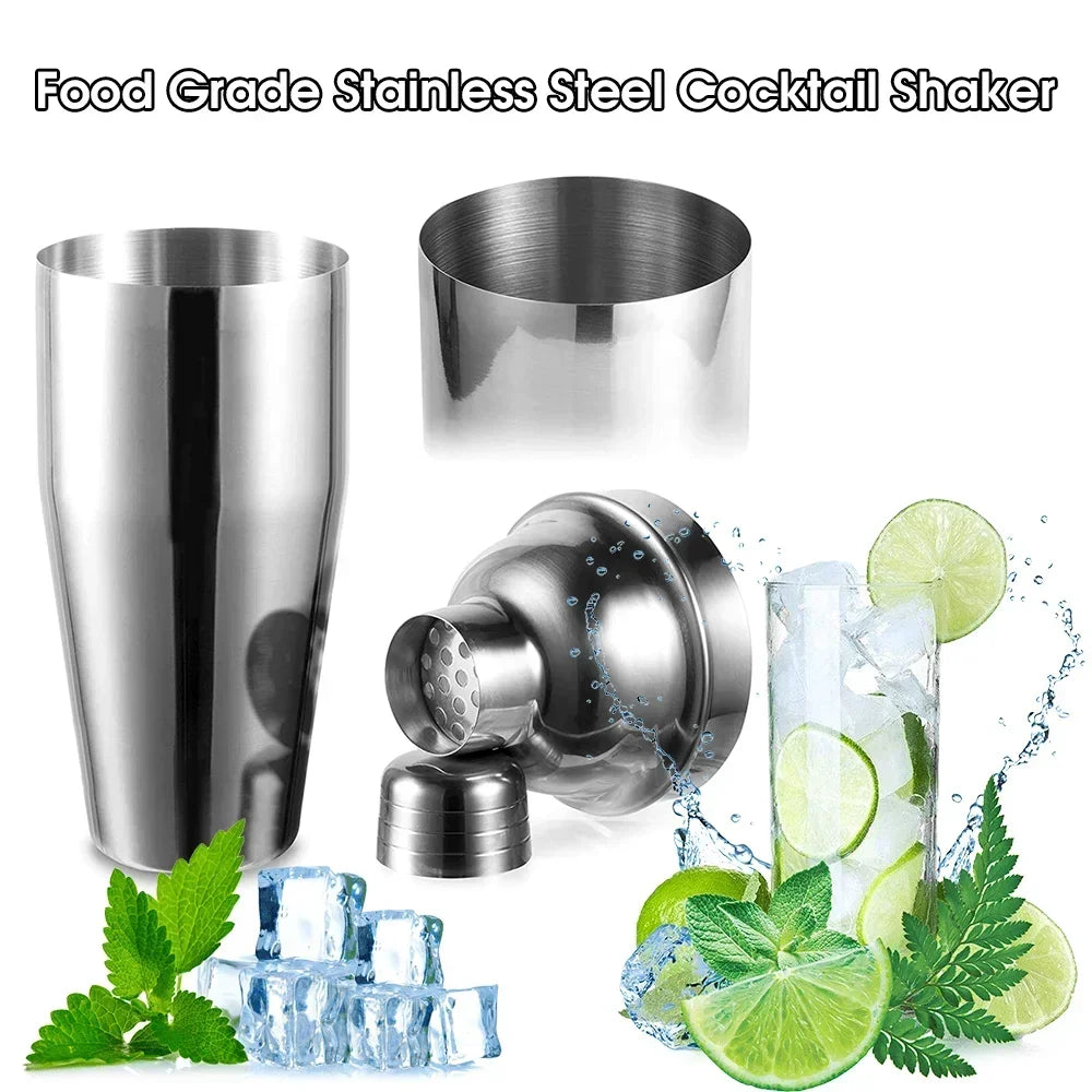 304 Stainless Steel Cocktail Shaker – 25oz Boston Bar Shaker Cocktail Shaker Axl