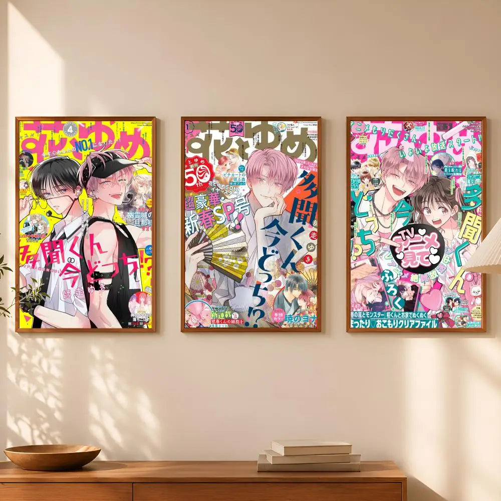 Manga T-Tamon's B-Side Self-Stick HD PVC Wall Art Poster Wall Art Poster Axl
