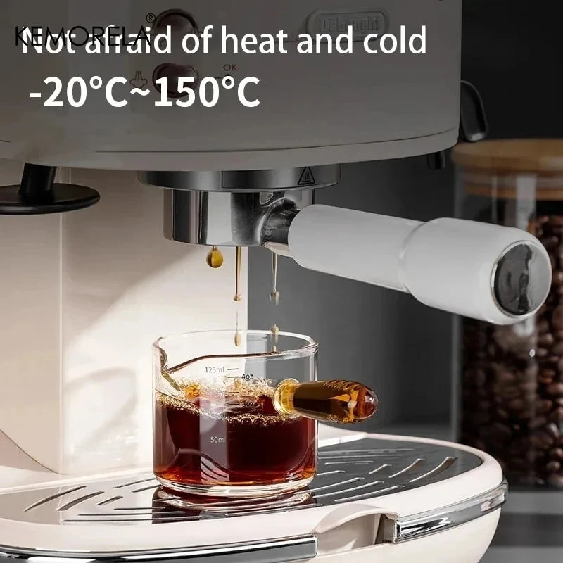 KEMORELA Glass Espresso Cups 60/125ml – Measuring Milk Jug Espresso Shot Glass Axl