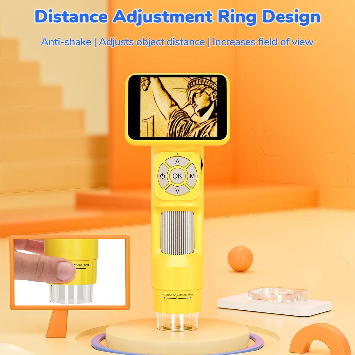 Kids Handheld Digital Microscope – 500X Magnifying Glass Kids Digital Microscope Axl