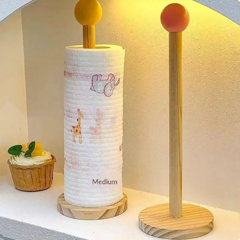 Wood Freestanding Tissue Roll Holder – No Drill, Anti-Slip Tissue Roll Holder Axl