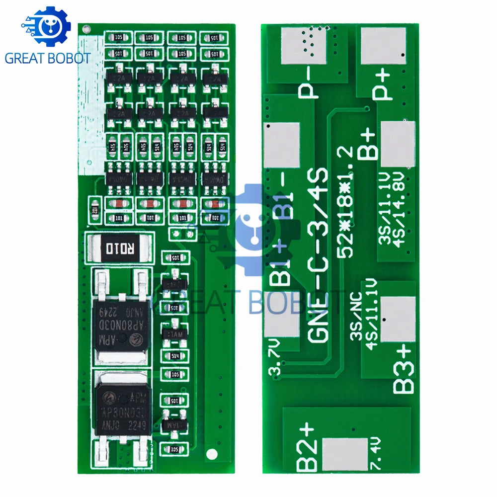 4S 8A BMS Li-ion Battery Protection Board – 14.8V Charger Module BMS Protection Board Axl