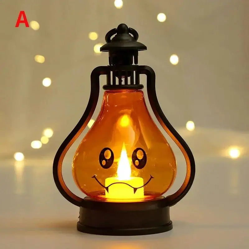 Halloween LED Pumpkin Ghost Lantern – Party Desktop Decor Halloween LED Lantern Axl A