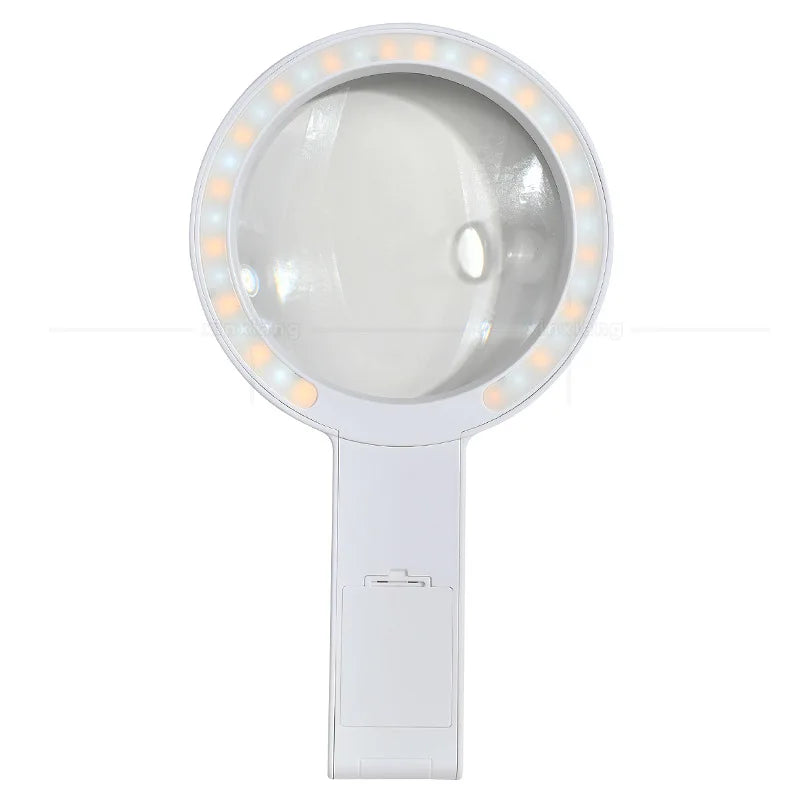 135mm LED Magnifying Glass – USB Rechargeable, 34 LEDs LED Magnifying Glass Axl