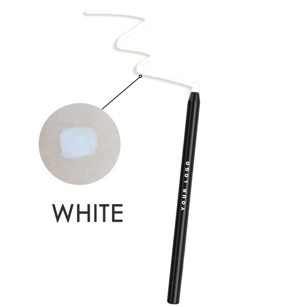 Waterproof Gel Eyeliner Pencil with Built-In Sharpener | Vegan Gel Eyeliner Pencil Axl Black Pencil 05 5pcs with logo
