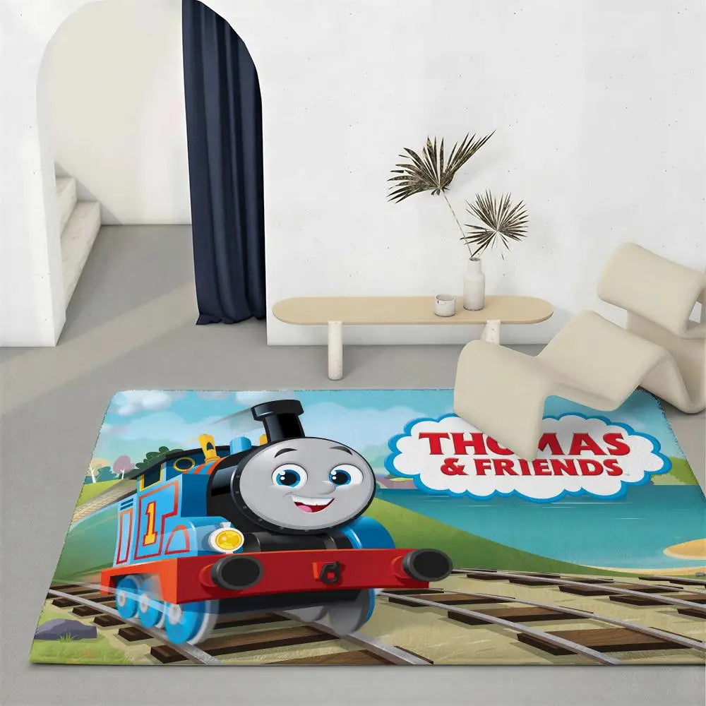 Thomas & Friends Kids Floor Mat – Non-Slip Soft Flannel Rug Kids Area Rug Axl White3 120x160cm