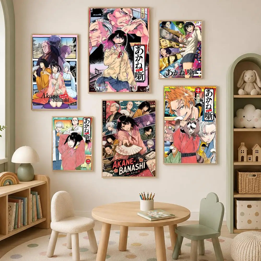 Akane-Banashi Anime Self-Stick HD PVC Wall Art Poster Anime Wall Poster Axl