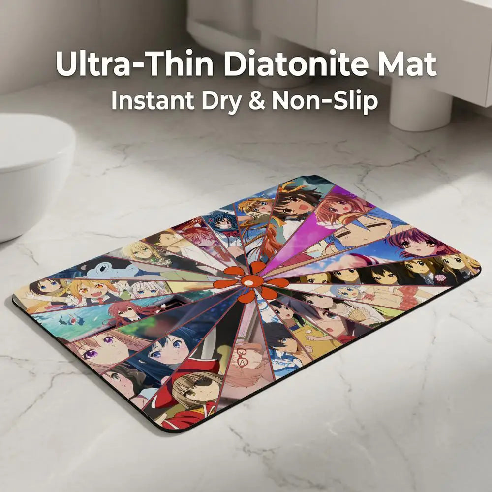 Diatomite Bath Mat – Quick Dry, Absorbent & Anti-Slip Diatomite Bath Mat Axl