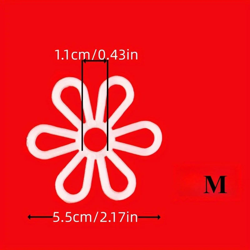 50Pcs Plastic Six-Petal Flower Shaping Pieces – Knitting Crafts Knitting Craft Accessory Axl