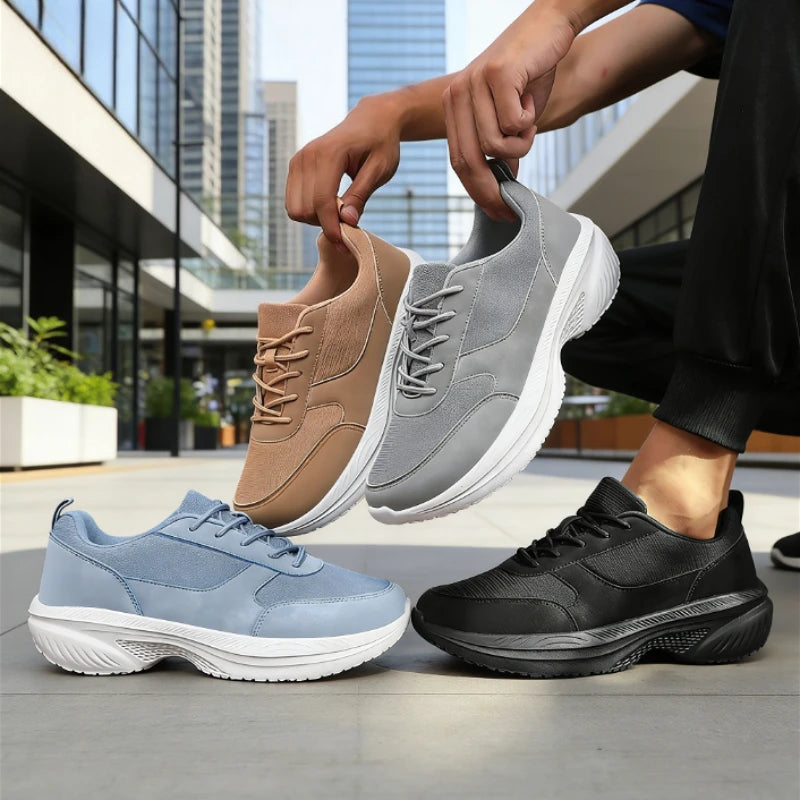 Wide Toe Men's Breathable Slip-On Running Sneakers Running Sneakers Axl