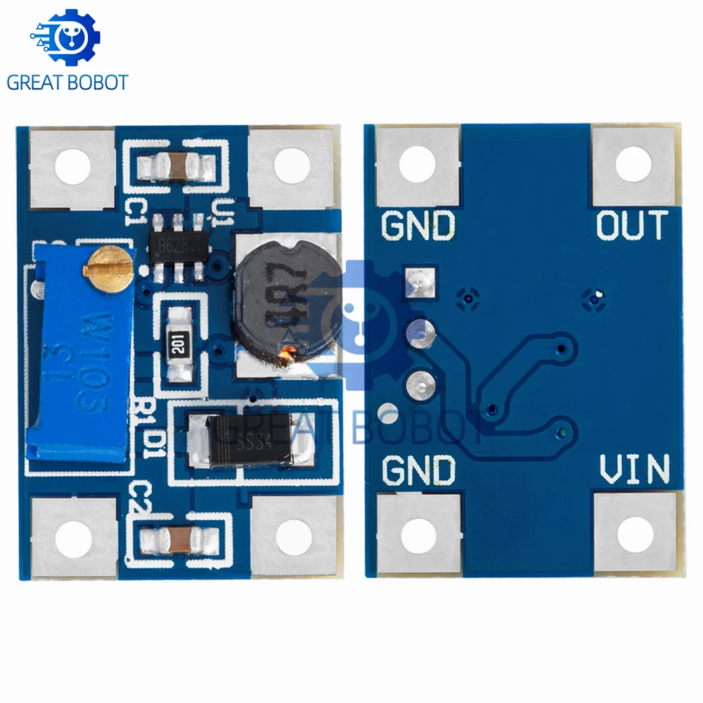 SX1308 DC-DC Step-Up Boost Converter Module 2A Adjustable Boost Converter Module Axl