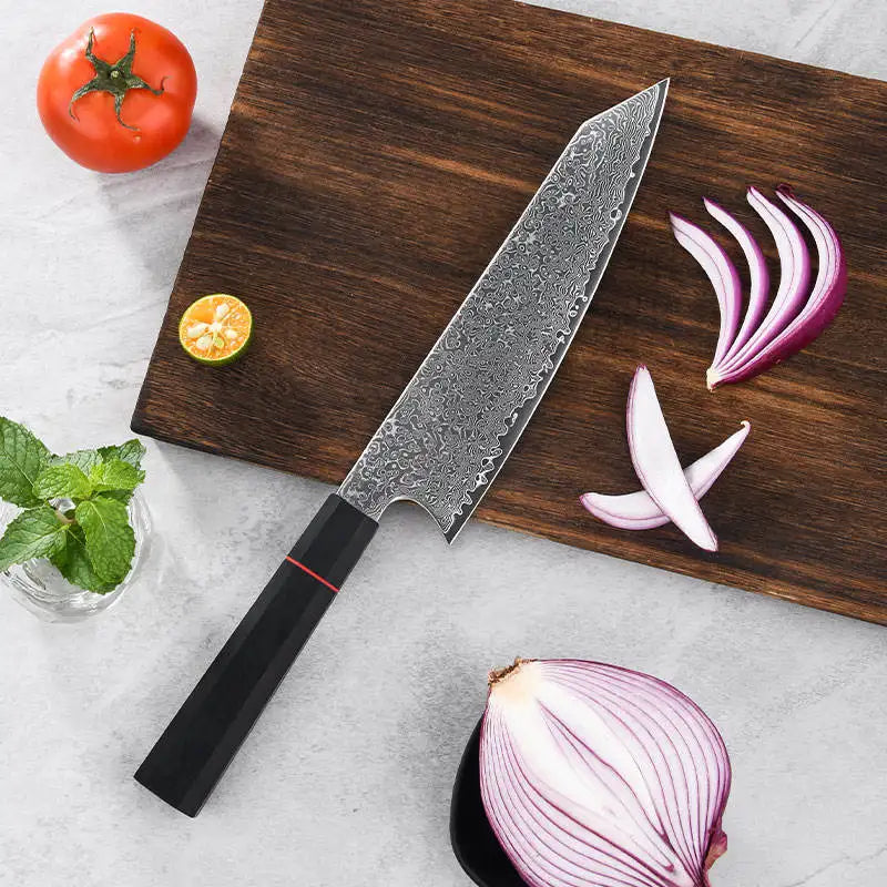 8-Inch Damascus Chef's Knife – 67-Layer VG10 Steel & G10 Handle Damascus Chef Knife Axl