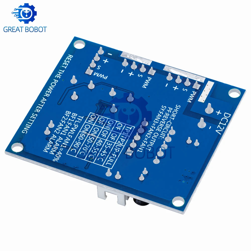DC 12V PWM Fan Speed Controller Module – Buzzer Alarm & NTC Fan Speed Controller Axl