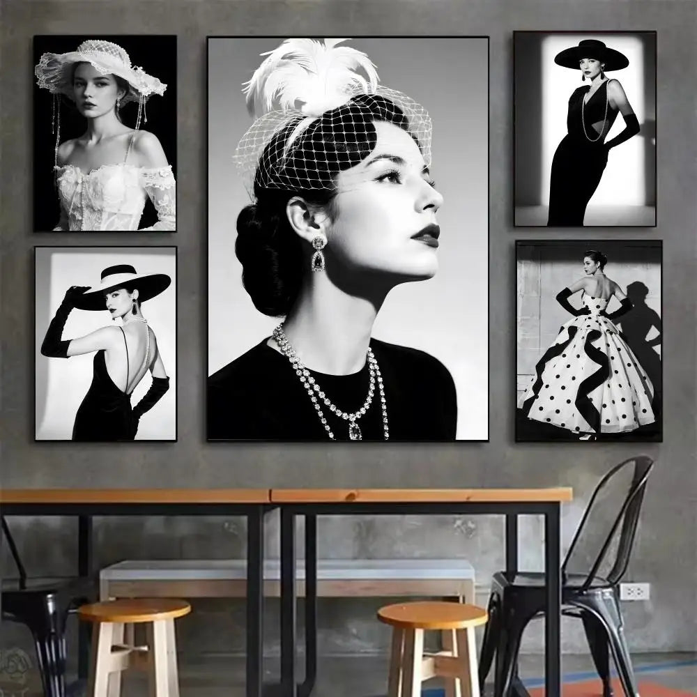 Retro Fashion Poster Wall Art Sticker – Minimalist Home Décor Wall Art Sticker Axl