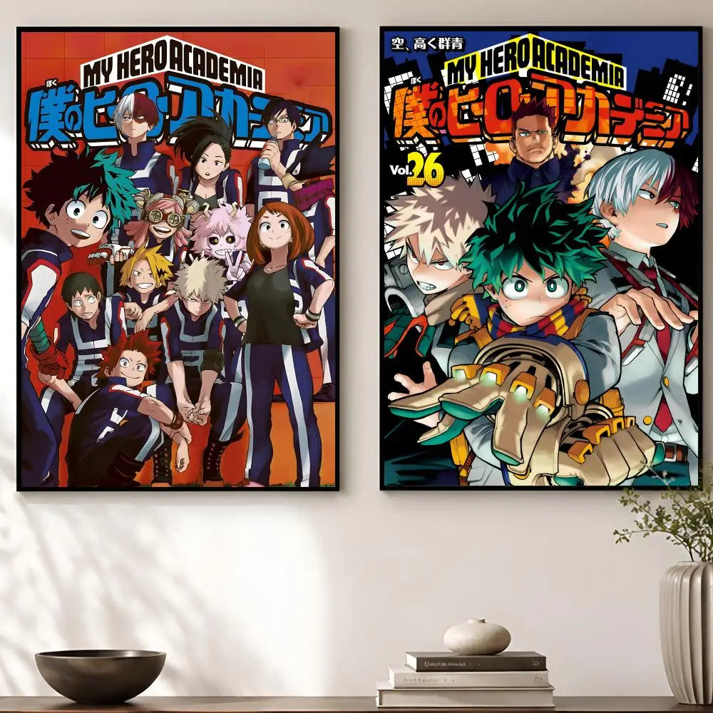 My Hero Academia Wall Poster – Self-Adhesive Waterproof Art Anime Wall Poster Axl