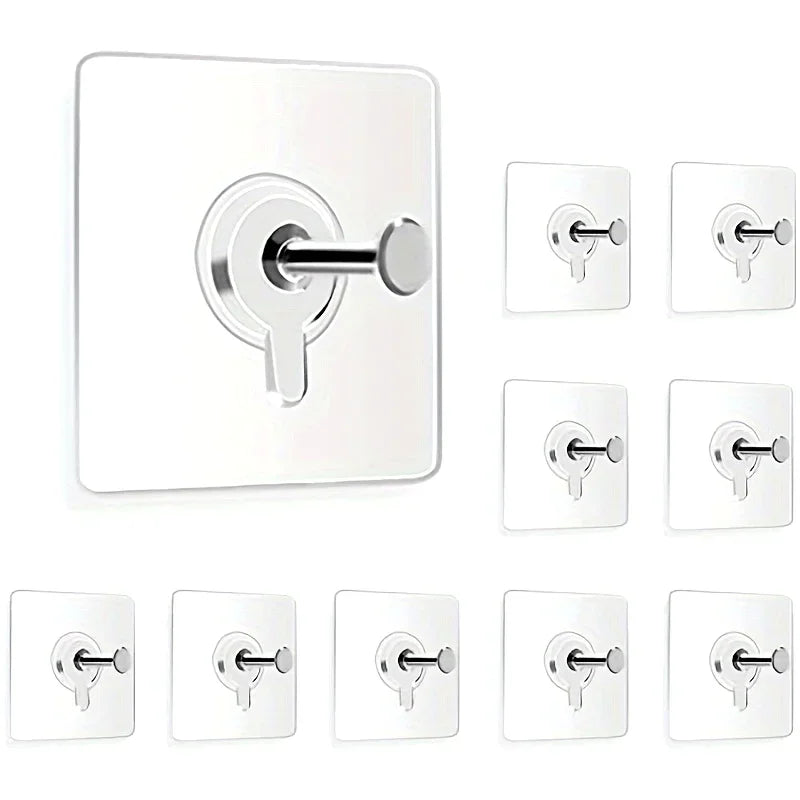 Self-Adhesive Wall Hooks – No-Drill Picture & Decor Hanger Adhesive Wall Hooks Axl