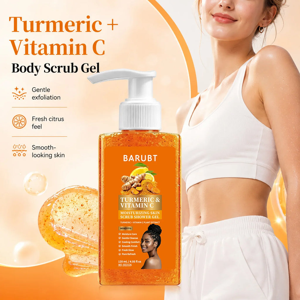 Turmeric Vitamin C Brightening Body Wash – Exfoliating Shower Gel Brightening Shower Gel Axl