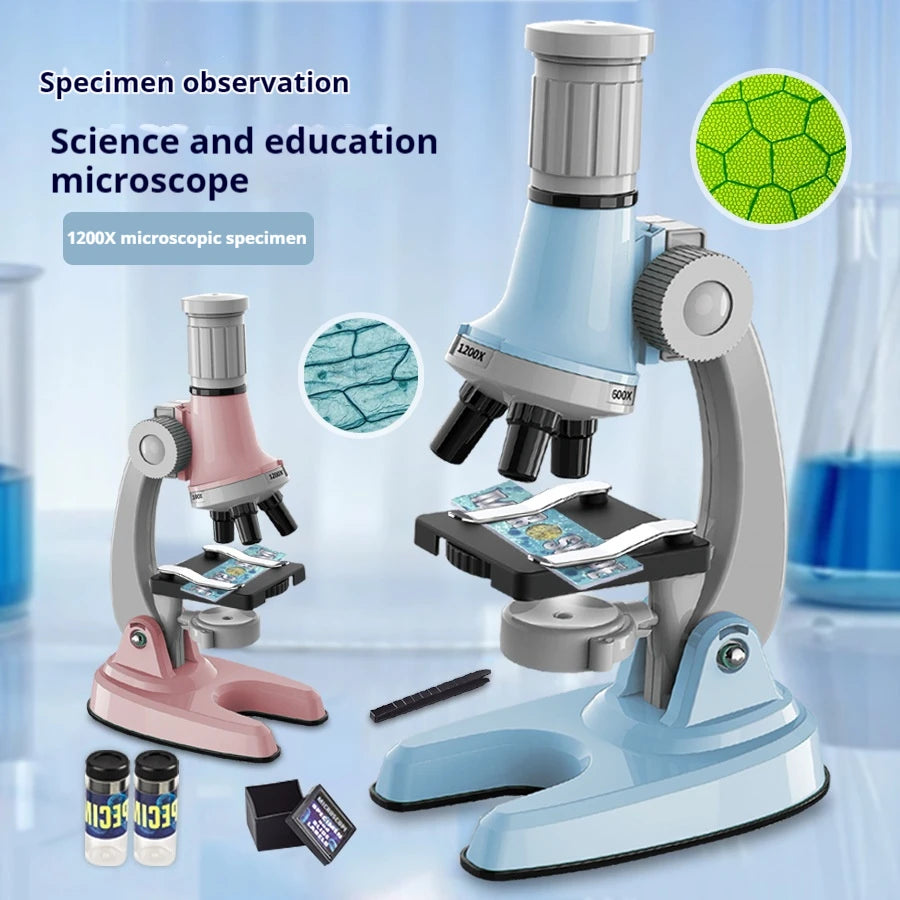 Kids 1200X Optical Microscope Set – STEM Science Toy Educational Science Toy Axl