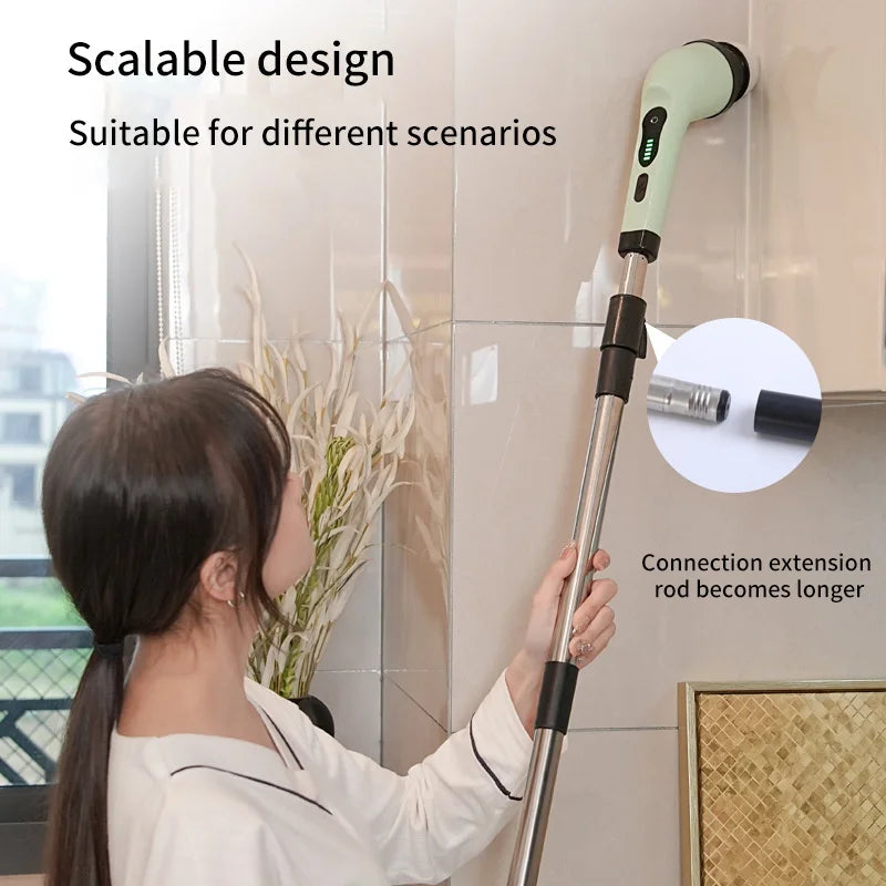 BALASHOV 9-in-1 Electric Spin Scrubber | Kitchen & Bathroom Electric Spin Scrubber Axl