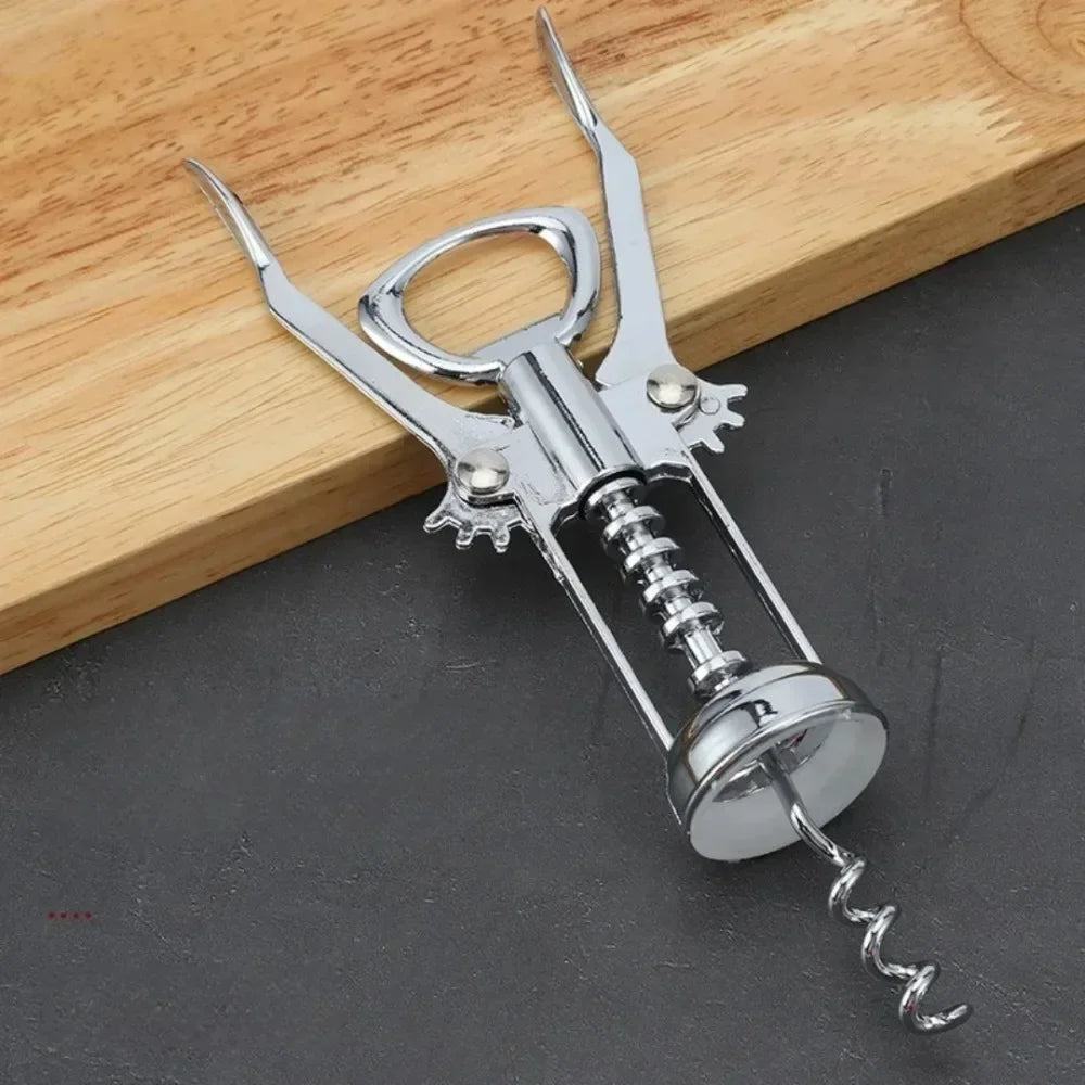Zinc Alloy Wine Opener with Foil Cutter | Effortless Uncorking Wine Bottle Opener Axl