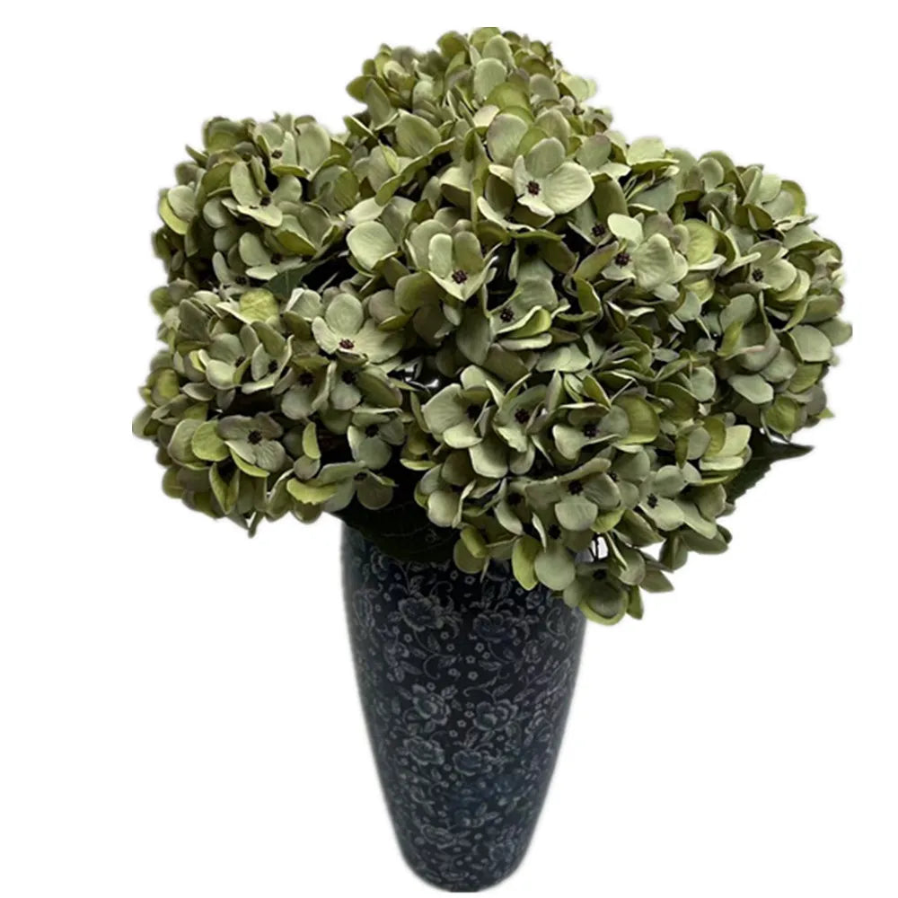 Faux Silk Hydrangea Stem – Autumn Colors | Wedding & Home Decor Artificial Flower Stem Axl