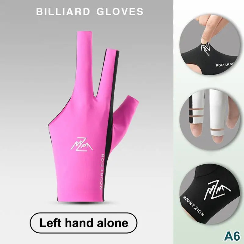 Fingerless Billiard Pool Glove – Breathable Ice Silk 3-Finger Billiard Cue Glove Axl A6