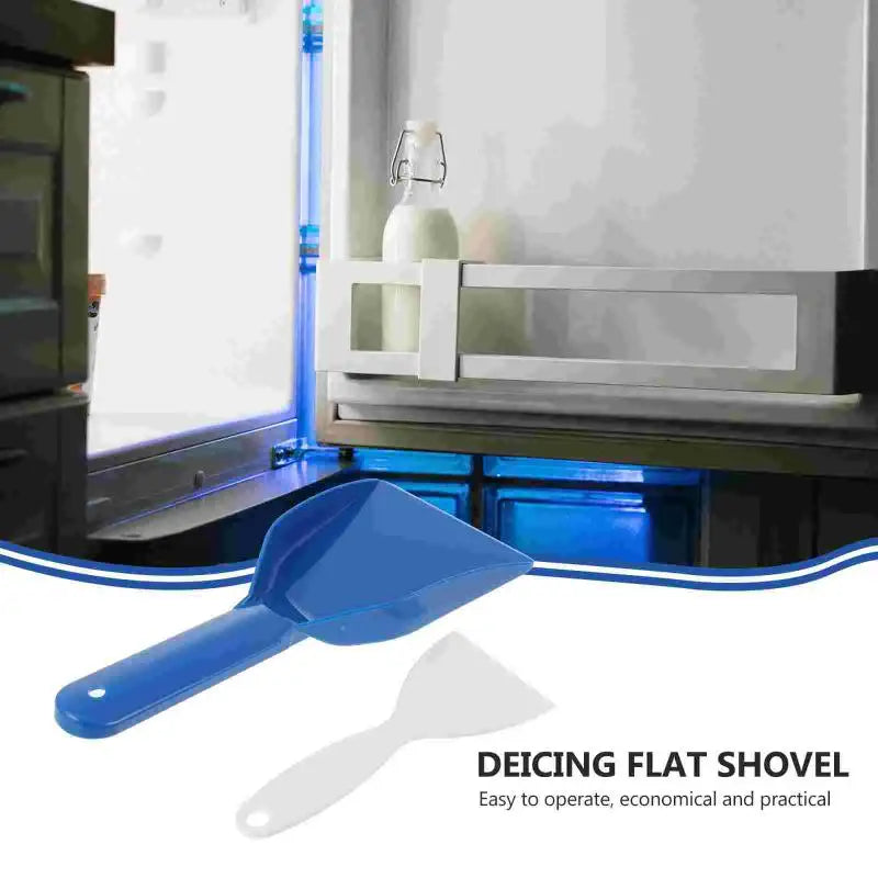 Plastic Freezer Frost Scraper Ice Removal Shovel – 1 or 2 Pcs Freezer Cleaning Tool Axl